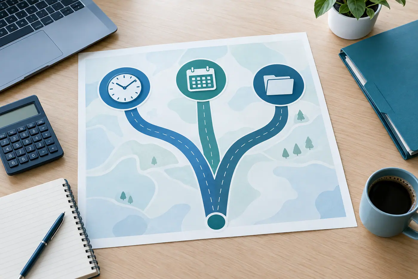 Editorial illustration showing hourly, monthly retainer, and project-based SEO pricing choices